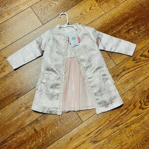 Youngland Pink and Silver Formal Dress